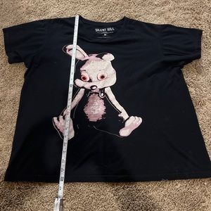 Silent hill Konami Robbie The Rabbit black graphic shirt size Medium GE Enter